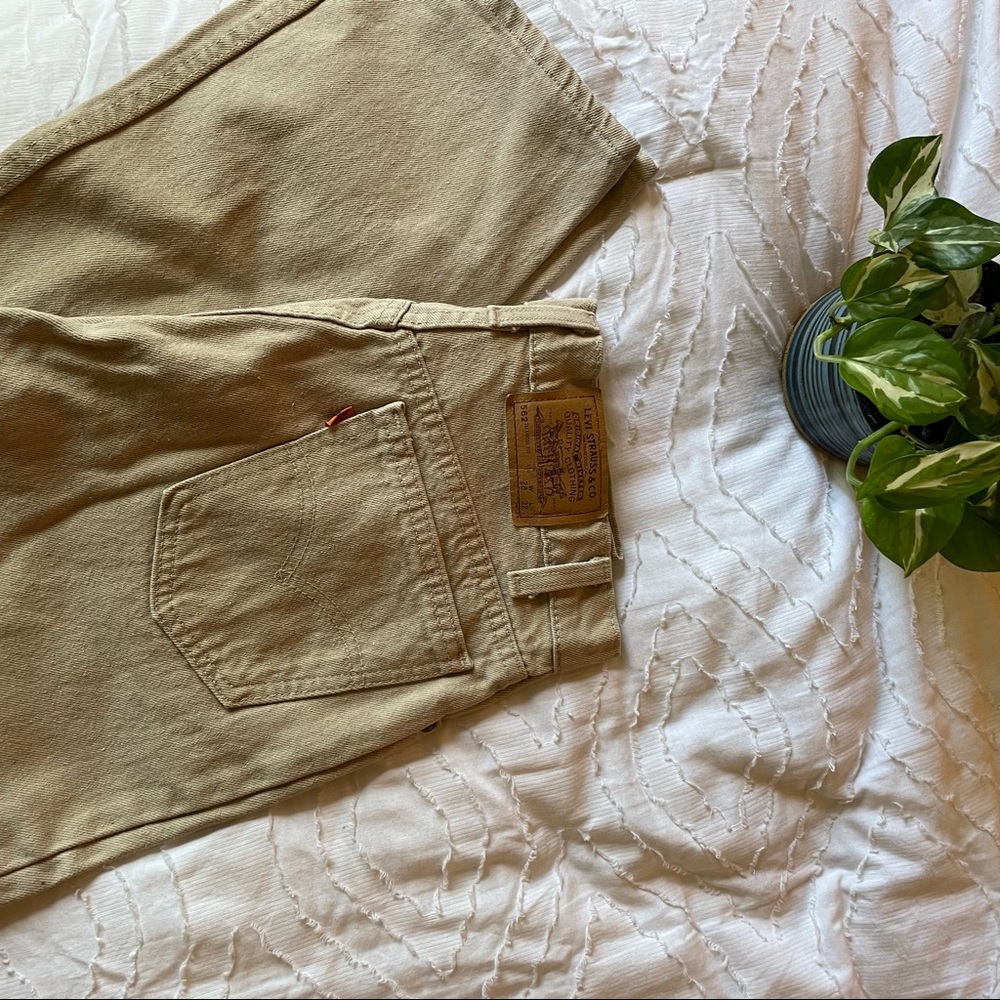 LEVI’S VTG vintage Jeans Brown/Tan color 27W. Orange Tab USA. Loose Student Fit.